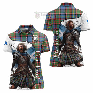 Norvel Crest Tartan Women's Polo Shirt Inspired by the Freedom of Scottish Warrior - Tartan Vibes Clothing