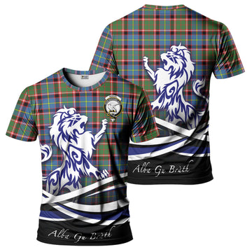 Norvel Tartan T-Shirt with Alba Gu Brath Regal Lion Emblem