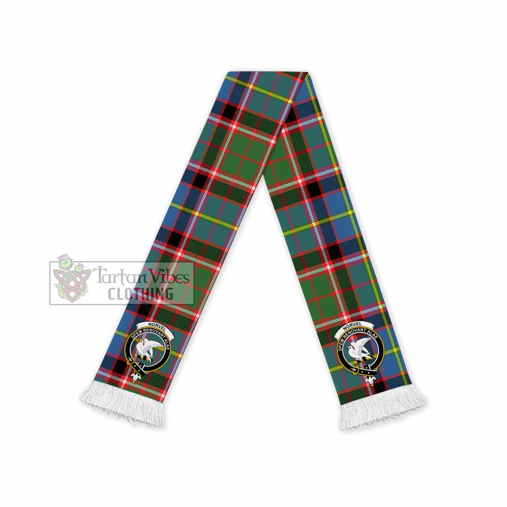 Norvel Tartan Ruffneck Scarf with Family Crest - Tartan Vibes Clothing