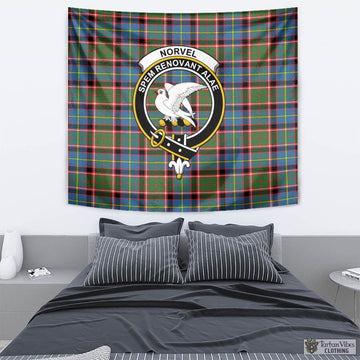 Norvel Tartan Tapestry Wall Hanging and Home Decor for Room with Family Crest - Tartan Vibes Clothing