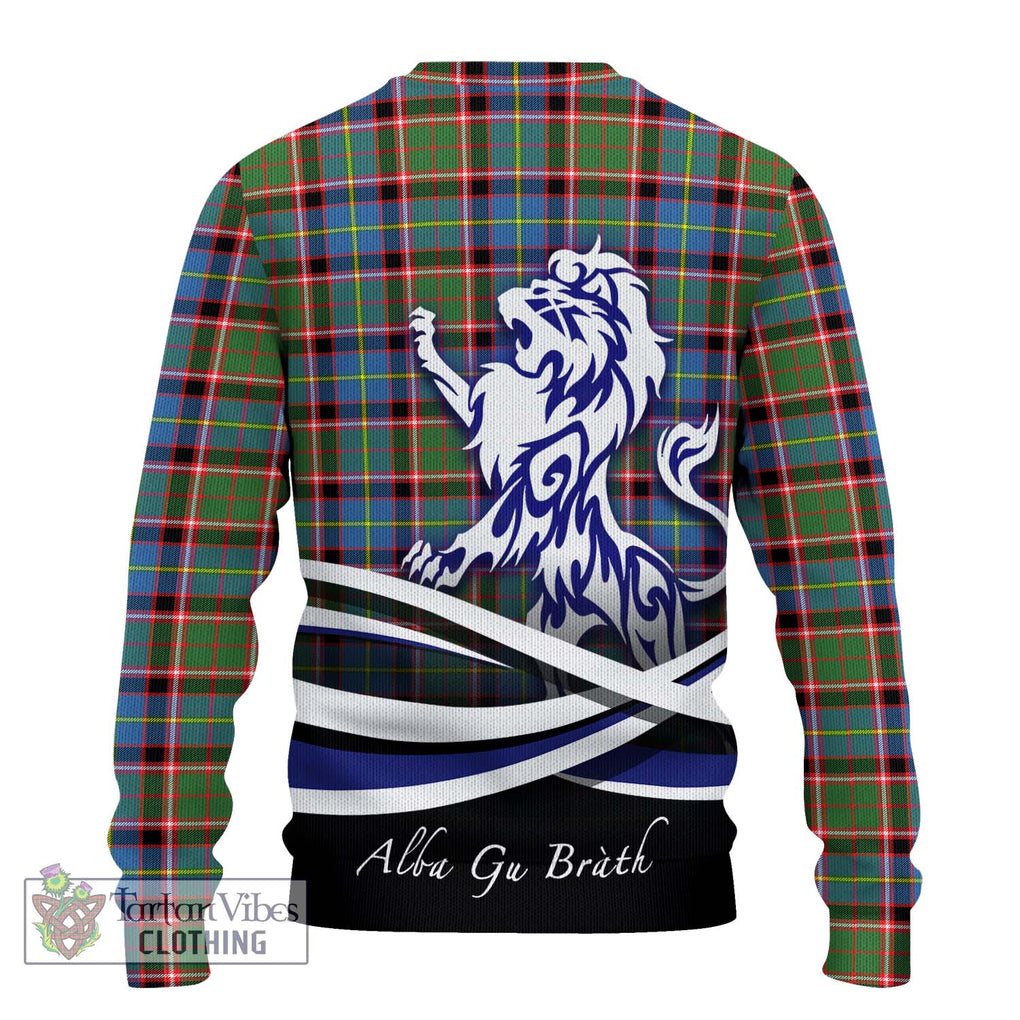 Norvel Tartan Ugly Sweater with Alba Gu Brath Regal Lion Emblem - Tartan Vibes Clothing