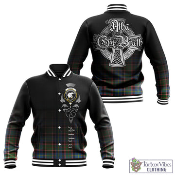 Norvel Tartan Baseball Jacket Featuring Alba Gu Brath Family Crest Celtic Inspired - Tartan Vibes Clothing