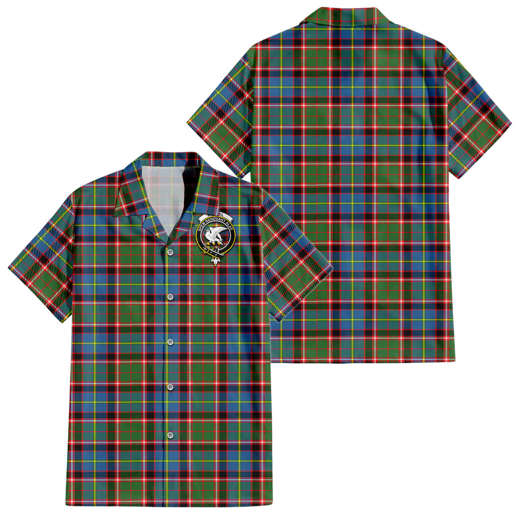 Norvel Tartan Hawaiian Shirt with Family Crest - Tartan Vibes Clothing