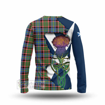 Norvel Tartan Family Crest Long Sleeve T-Shirt Scottish Thistle Celtic Inspired - Tartan Vibes Clothing