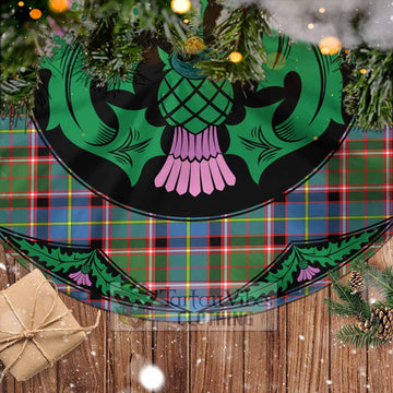 Norvel Tartan Christmas Tree Skirt Scottish Thistle Style - Tartan Vibes Clothing
