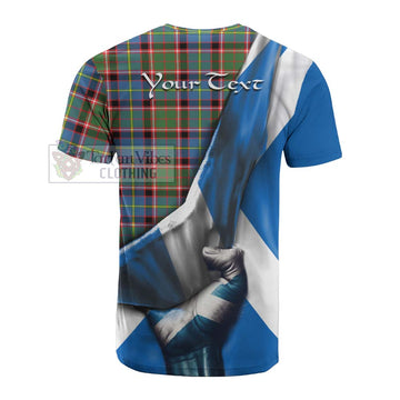 Norvel Tartan Cotton T-shirt with Family Crest Scotland Patriotic Style - Tartan Vibes Clothing