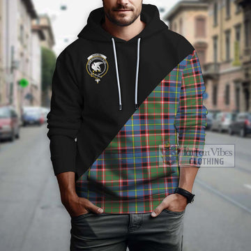Norvel Tartan Hoodie with Family Crest and Military Logo Style - Tartan Vibes Clothing