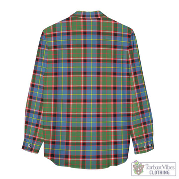 Norvel Tartan Women's Casual Shirt with Family Crest - Tartan Vibes Clothing