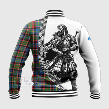 Norvel Tartan Clan Crest Baseball Jacket with Highlander Warrior Celtic Style - Tartan Vibes Clothing
