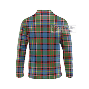 Norvel Tartan Long Sleeve Polo Shirt with Family Crest DNA In Me Style - Tartan Vibes Clothing