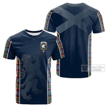 Norvel Tartan Cotton T-shirt with Family Crest and Lion Rampant Vibes Sport Style Kid's Shirt - Tartan Vibes Clothing