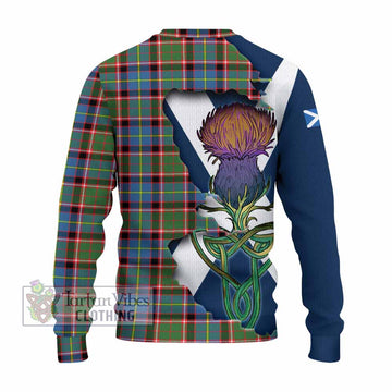 Norvel Tartan Family Crest Knitted Sweater Scottish Thistle Celtic Inspired - Tartan Vibes Clothing