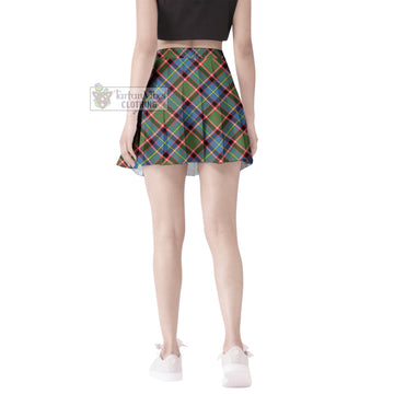 Norvel Tartan Women's Plated Mini Skirt