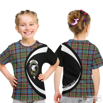 Norvel Tartan Kid T-Shirt with Family Crest Circle Style - Tartan Vibes Clothing
