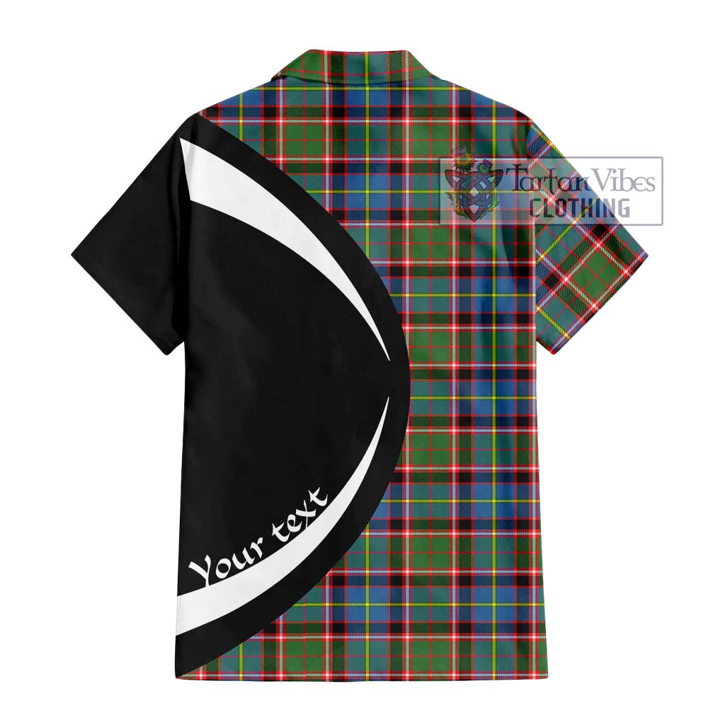Norvel Tartan Hawaiian Shirt with Family Crest Circle Style - Tartan Vibes Clothing