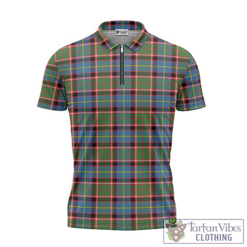 Norvel Tartan Zipper Polo Shirt - Tartan Vibes Clothing