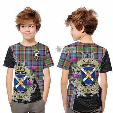 Norvel Tartan Family Crest Kid T-Shirt Lion Rampant Royal Thistle Shield Celtic Inspired - Tartan Vibes Clothing