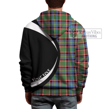 Norvel Tartan Hoodie with Family Crest Circle Style - Tartan Vibes Clothing