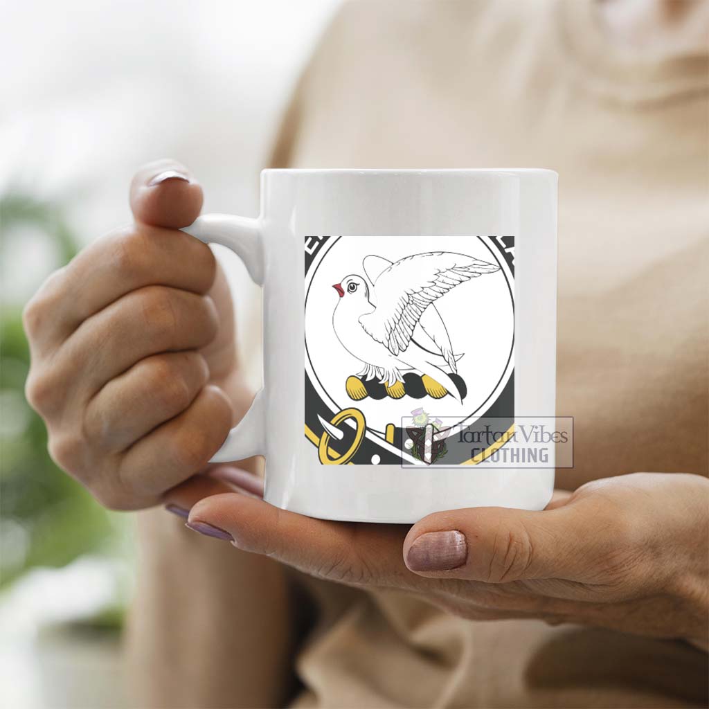 Norvel Family Crest Ceramic Mug - 2D-tartanvibesclothing