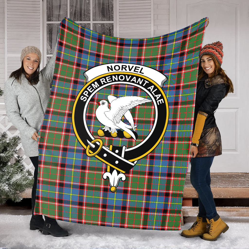 Norvel Tartan Blanket with Family Crest - Tartan Vibes Clothing