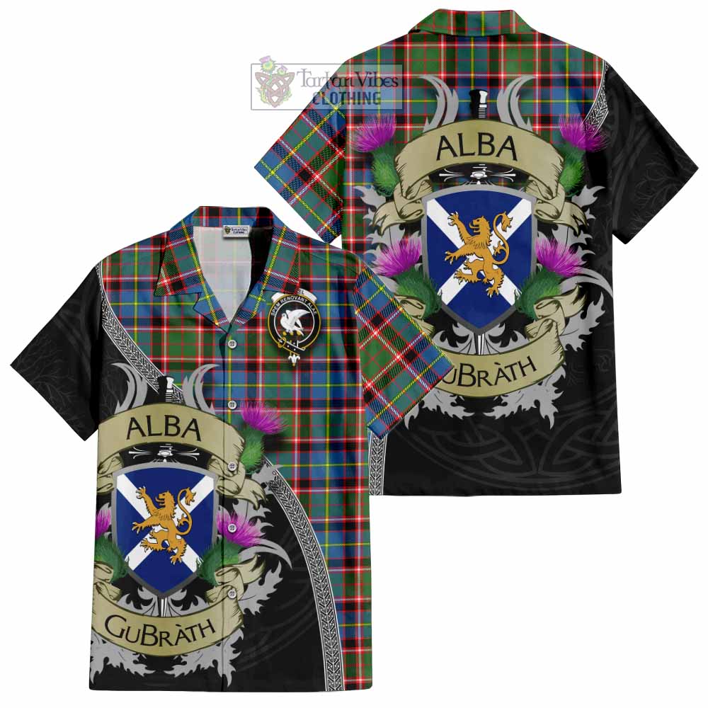 Norvel Tartan Family Crest Hawaiian Shirt Lion Rampant Royal Thistle Shield Celtic Inspired - Tartan Vibes Clothing