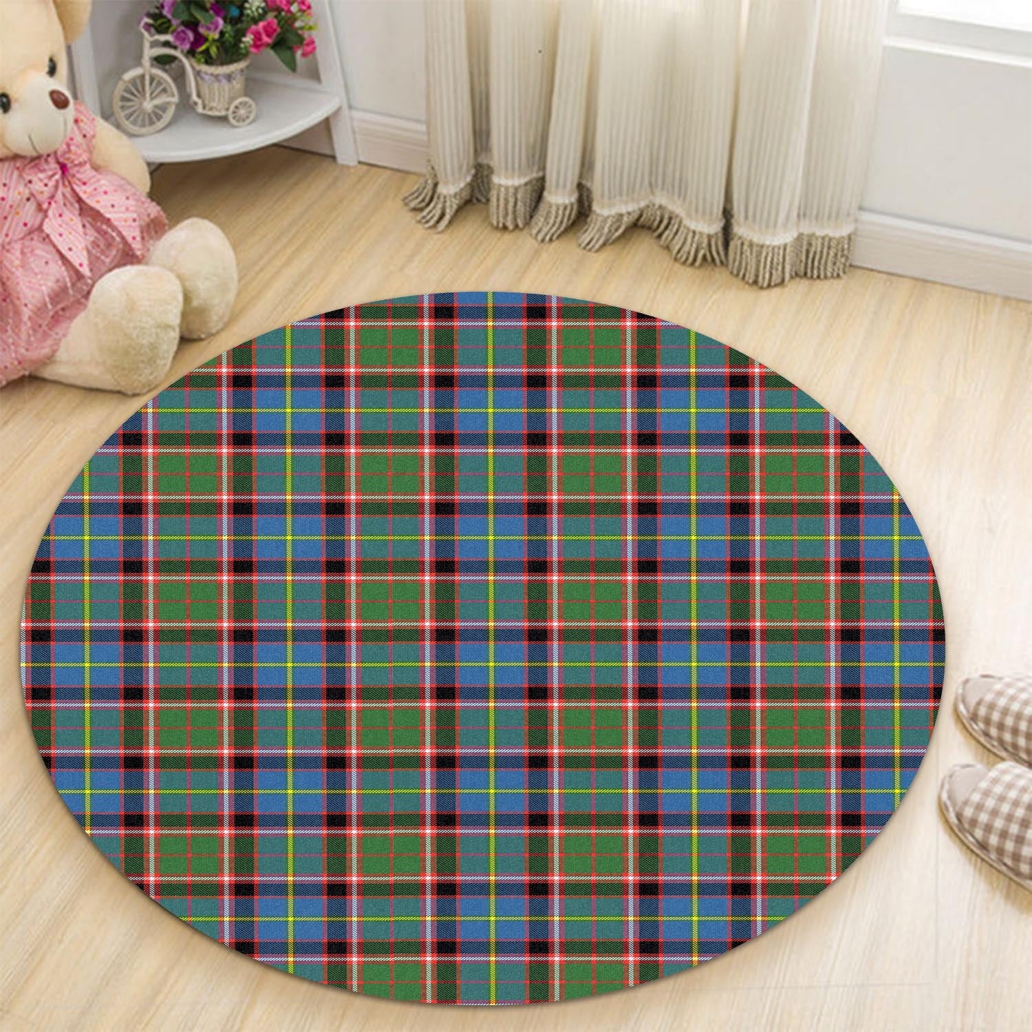 Norvel Tartan Round Rug - Tartan Vibes Clothing