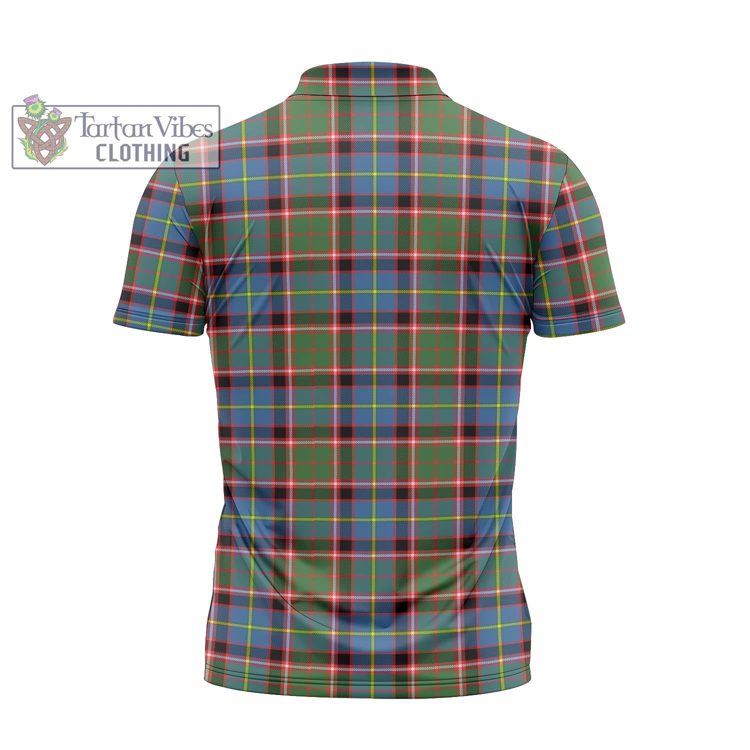 Norvel Tartan Zipper Polo Shirt - Tartan Vibes Clothing