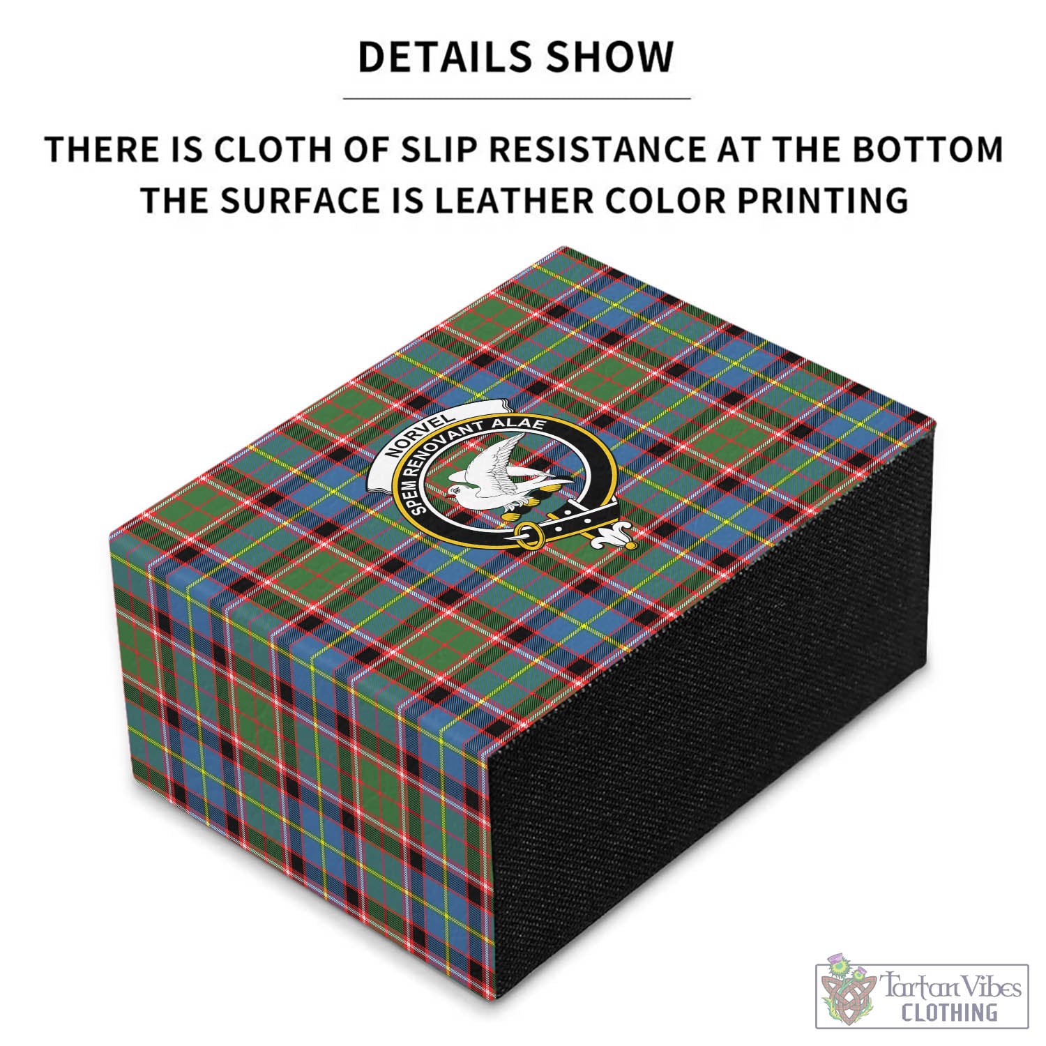 Norvel Tartan Pen Holder with Family Crest - Tartan Vibes Clothing