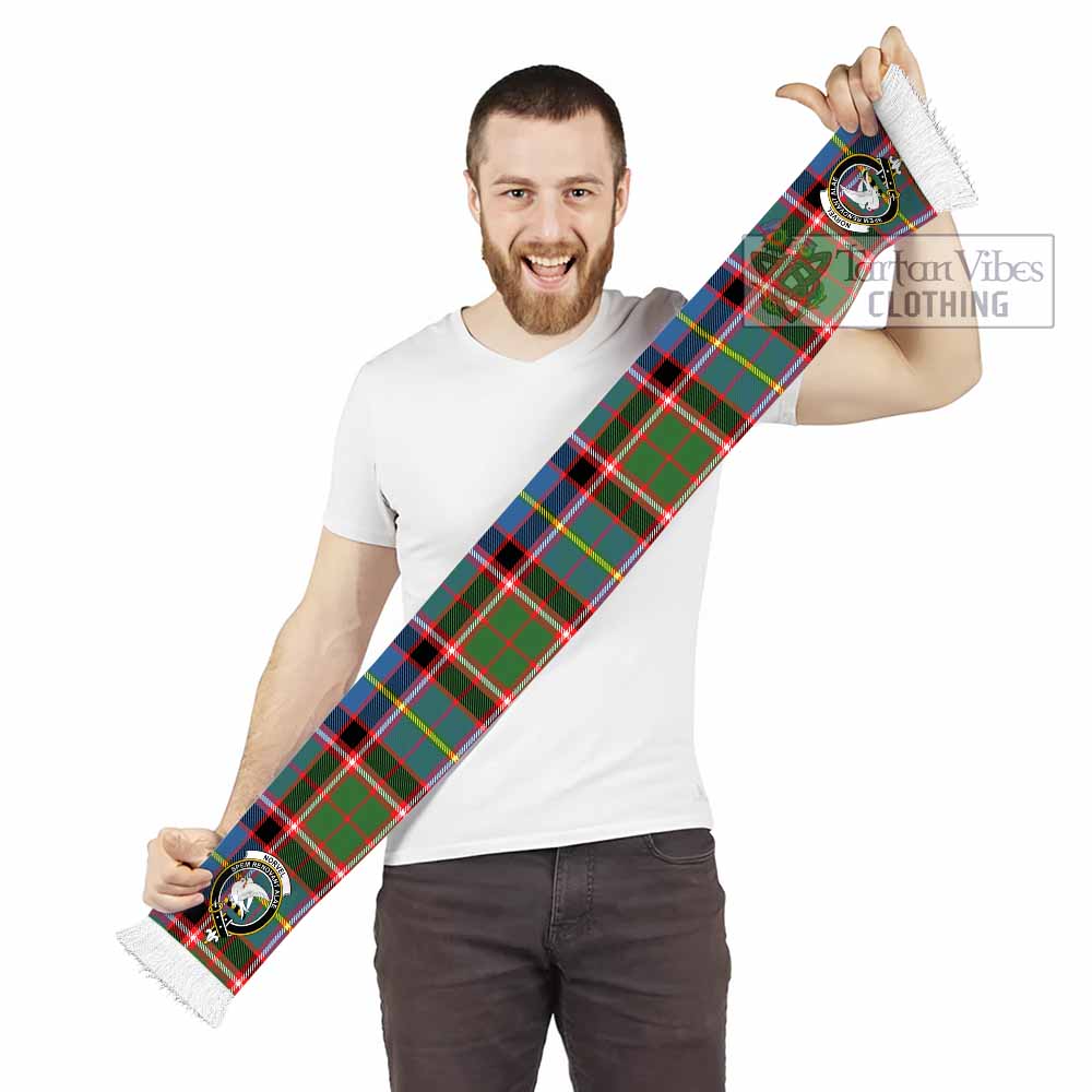 Norvel Tartan Ruffneck Scarf with Family Crest - Tartan Vibes Clothing