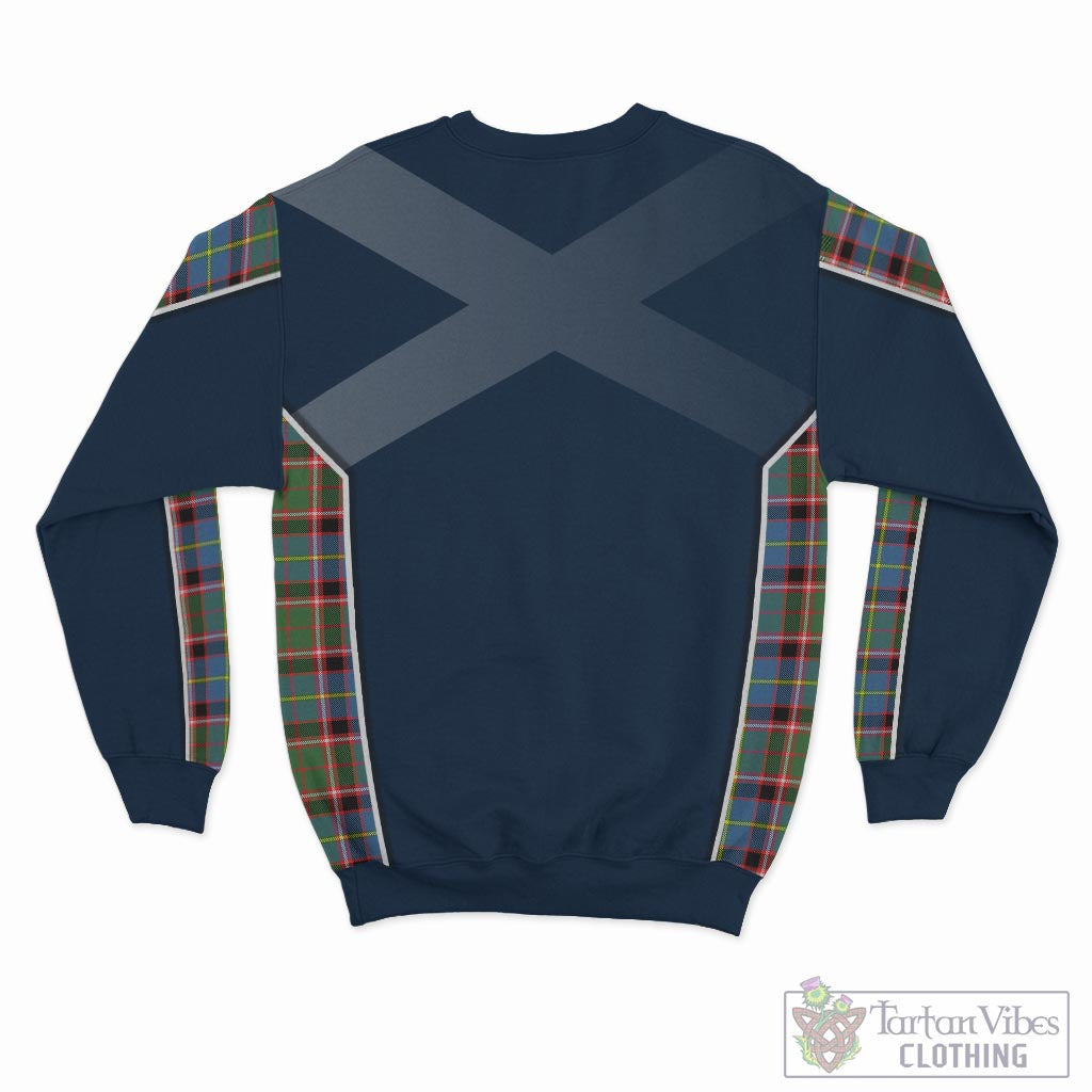 Norvel Tartan Sweatshirt with Family Crest and Scottish Thistle Vibes Sport Style - Tartan Vibes Clothing