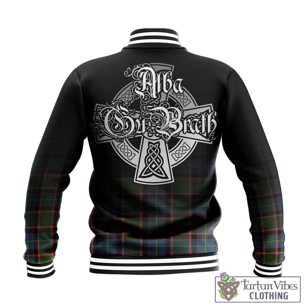 Norvel Tartan Baseball Jacket Featuring Alba Gu Brath Family Crest Celtic Inspired - Tartan Vibes Clothing