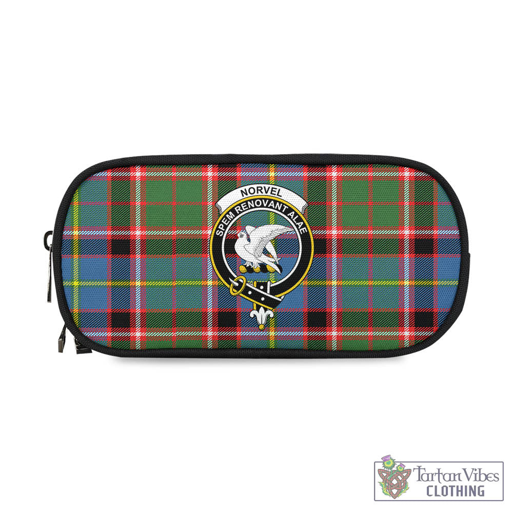 Norvel Tartan Pen and Pencil Case with Family Crest - Tartan Vibes Clothing