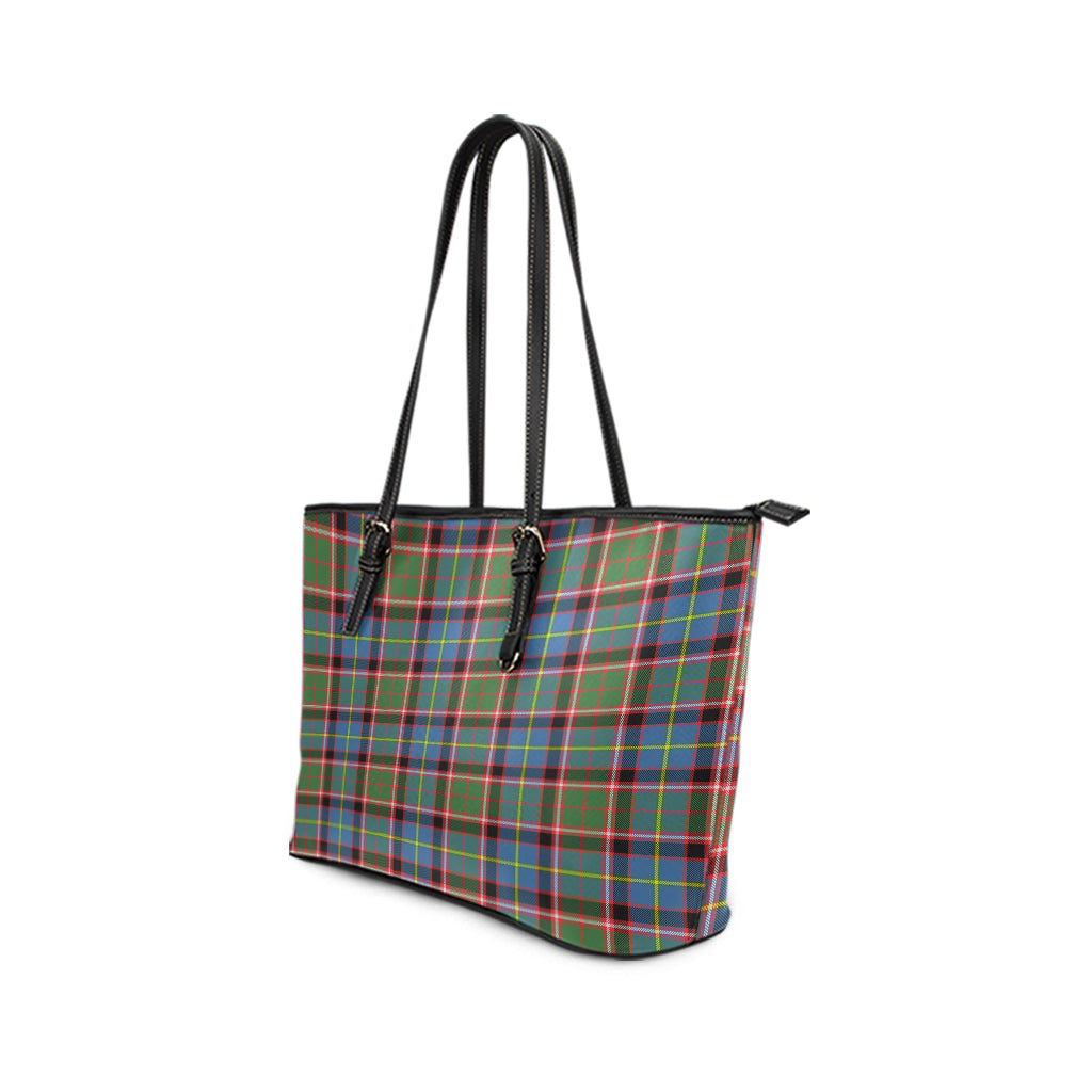 Norvel Tartan Leather Tote Bag - Tartan Vibes Clothing