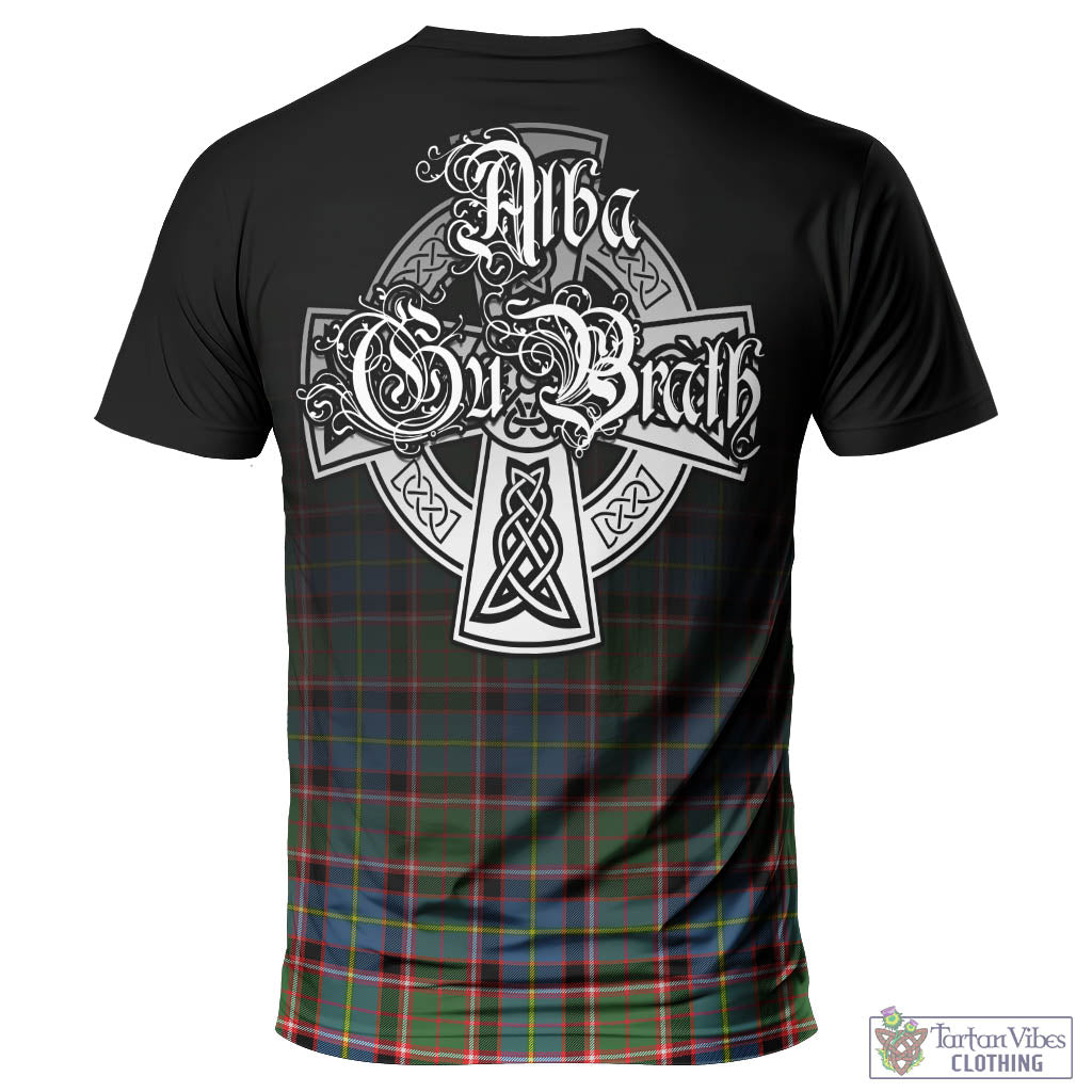 Norvel Tartan T-Shirt Featuring Alba Gu Brath Family Crest Celtic Inspired - Tartan Vibes Clothing