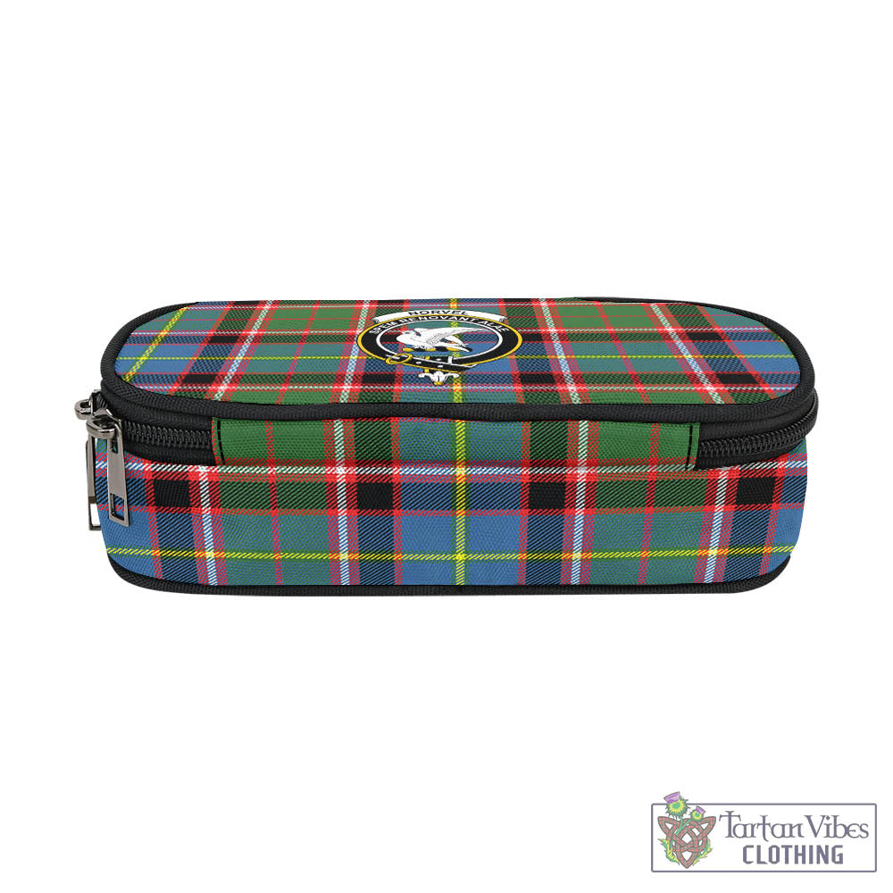 Norvel Tartan Pen and Pencil Case with Family Crest - Tartan Vibes Clothing