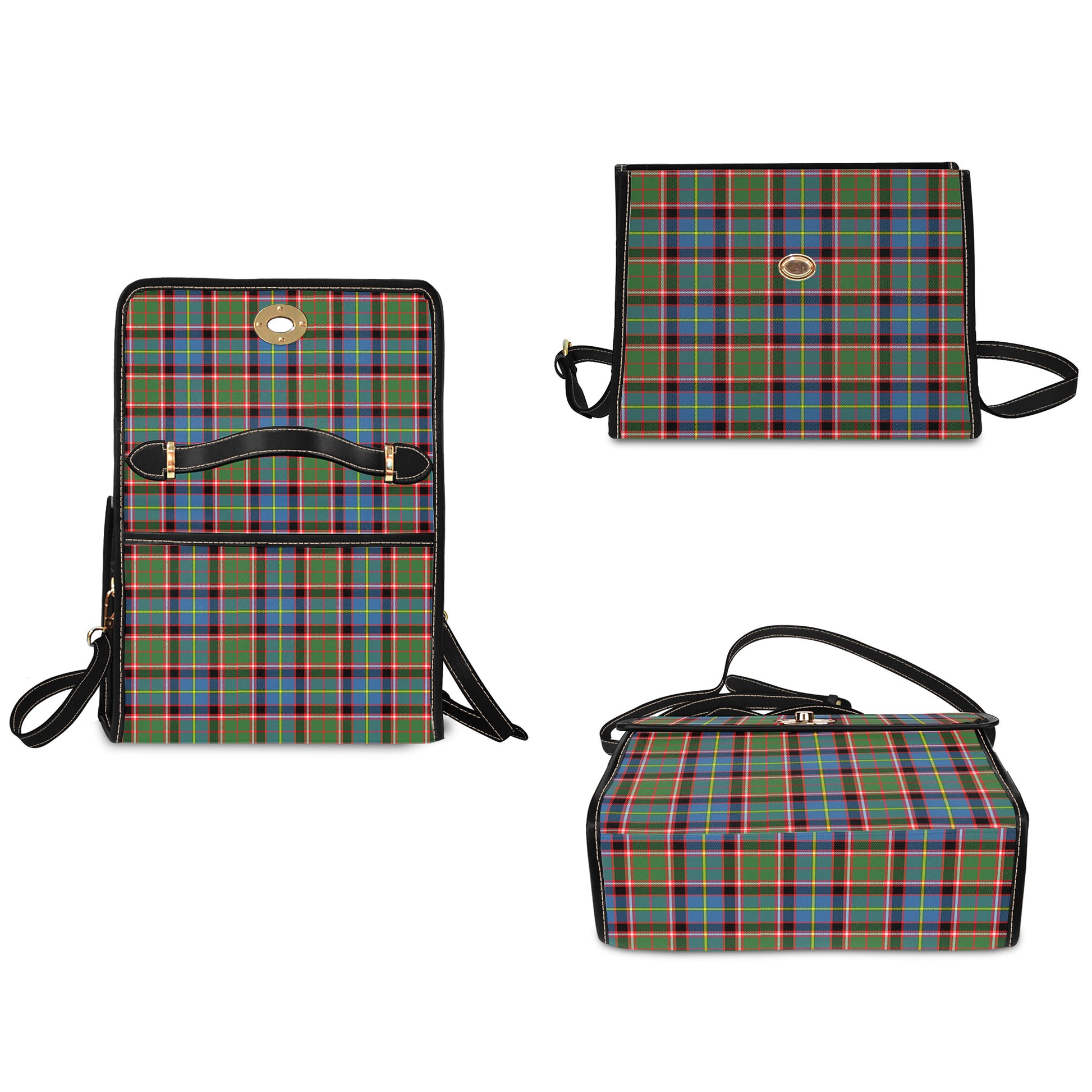 norvel-tartan-leather-strap-waterproof-canvas-bag