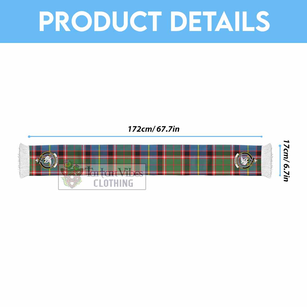Norvel Tartan Ruffneck Scarf with Family Crest - Tartan Vibes Clothing