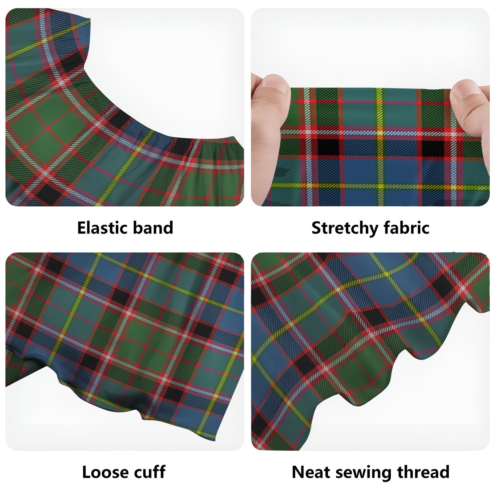 Norvel Tartan Off Shoulder Long Dress - Tartan Vibes Clothing