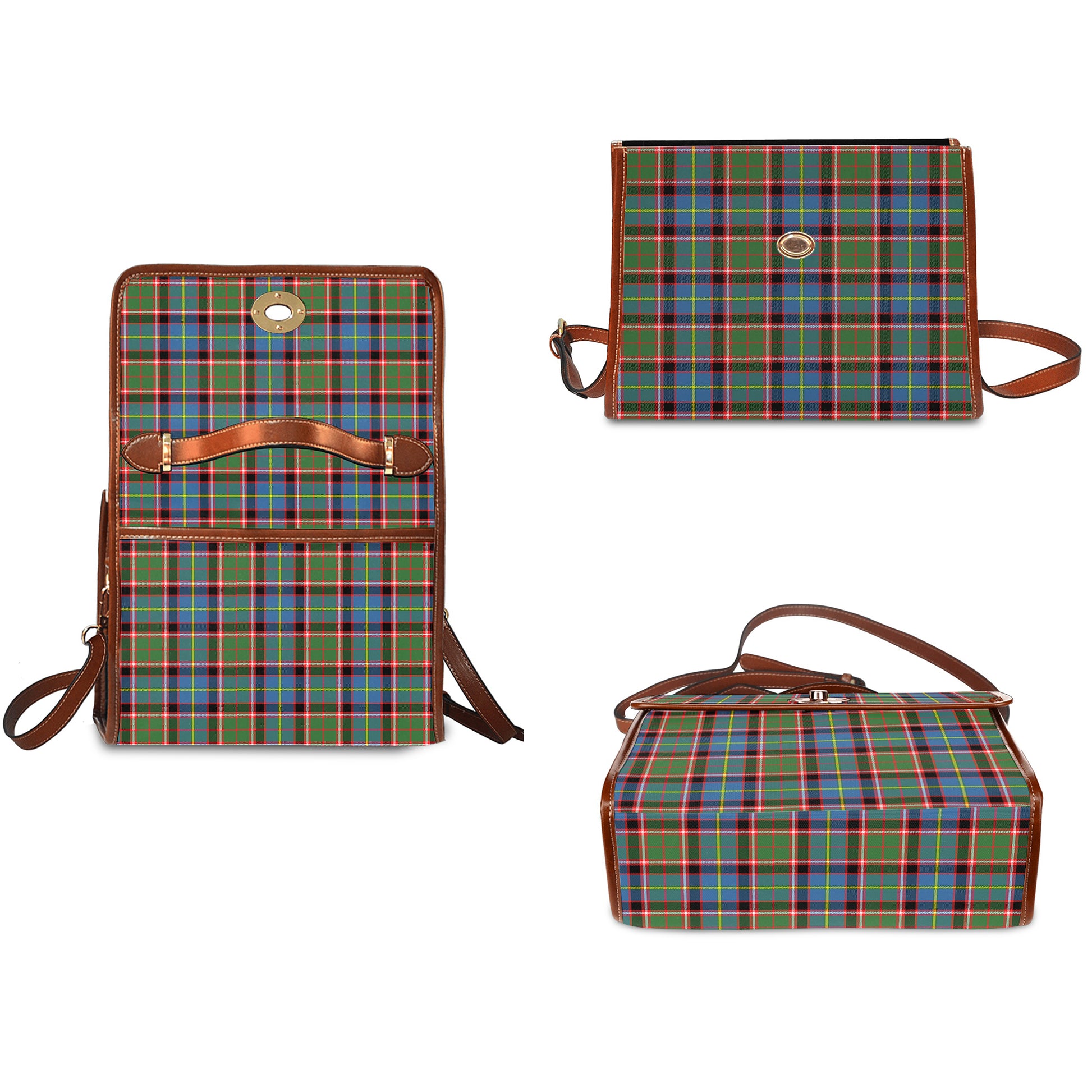norvel-tartan-leather-strap-waterproof-canvas-bag