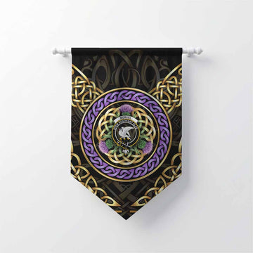 Norvel Clan Crest Gonfalon Celtic Scottish Thistle