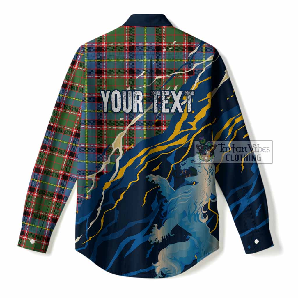 Norvel Scotland Tartan Women Casual Shirt WC2026 Football - We'll Be Coming