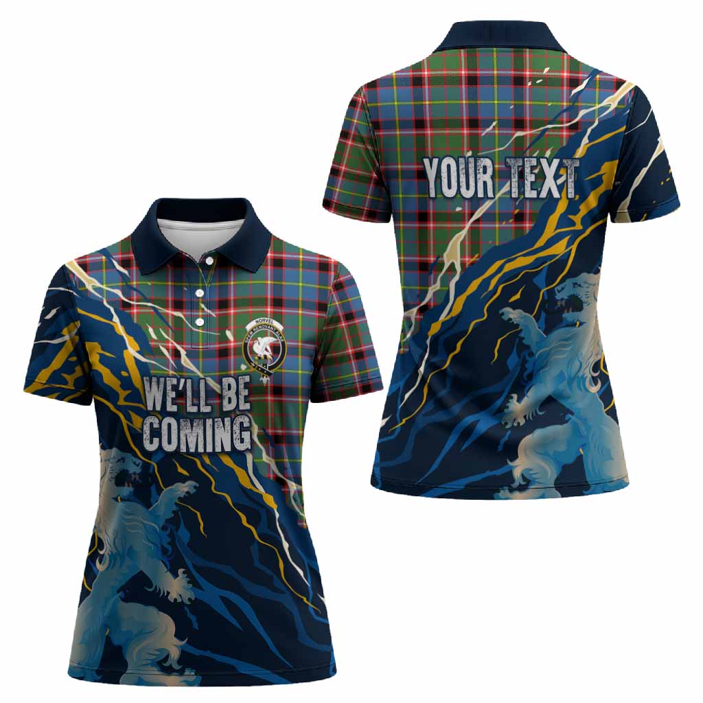 Norvel Scotland Tartan Women Polo Shirt WC2026 Football - We'll Be Coming