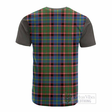 Norvel Tartan Accent Cotton T-shirt with Family Crest