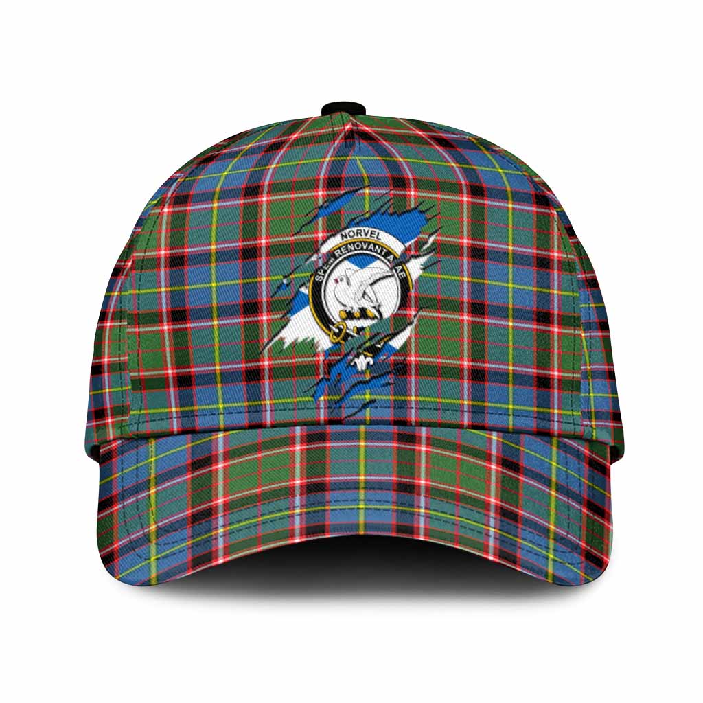 Norvel Tartan Classic Cap with Family Crest In Me Style