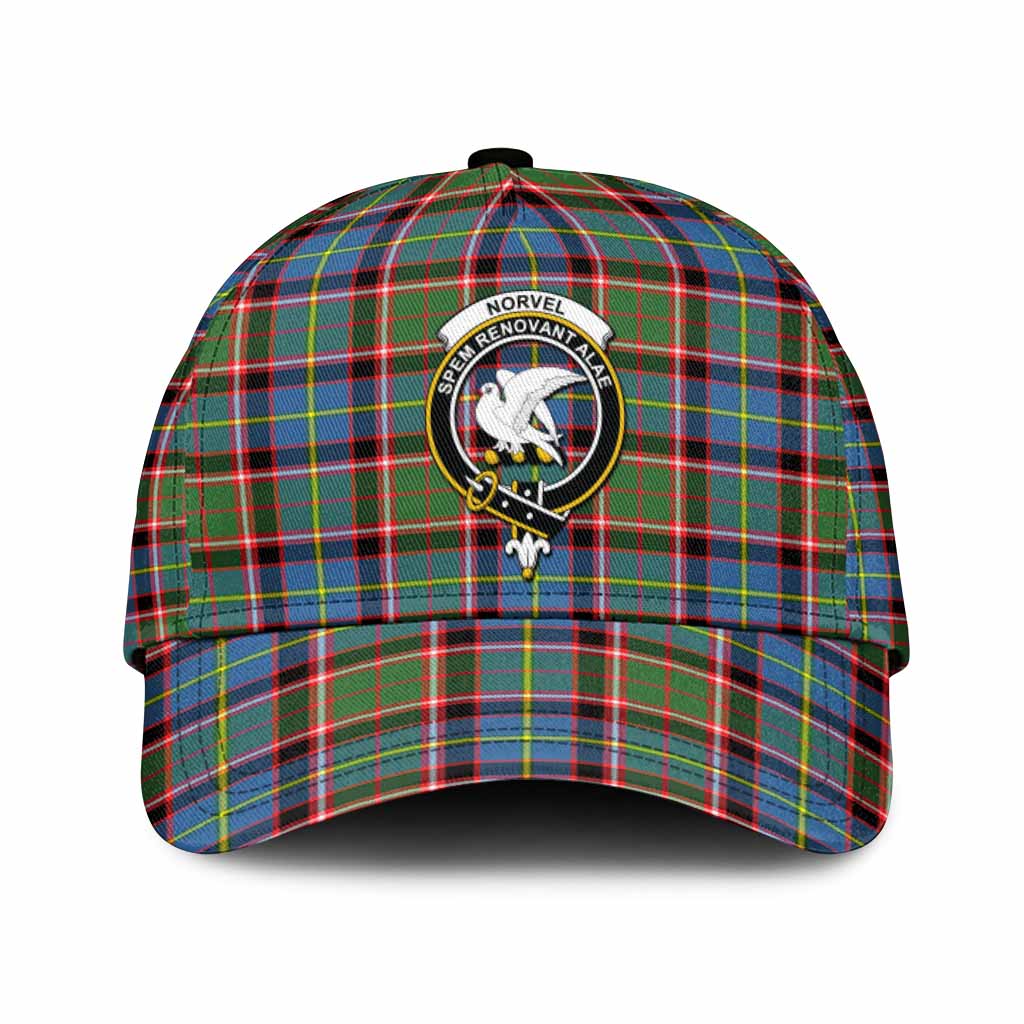 Norvel Tartan Classic Cap with Family Crest