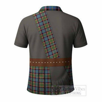 Norvel Tartan Crest Polo Shirt Kilt Costume Style