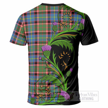 Norvel Tartan Crest T-Shirt Scottish Thistle Pride Heritage Art