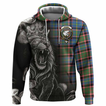 Norvel Tartan Hoodie Roaring Lion Heritage