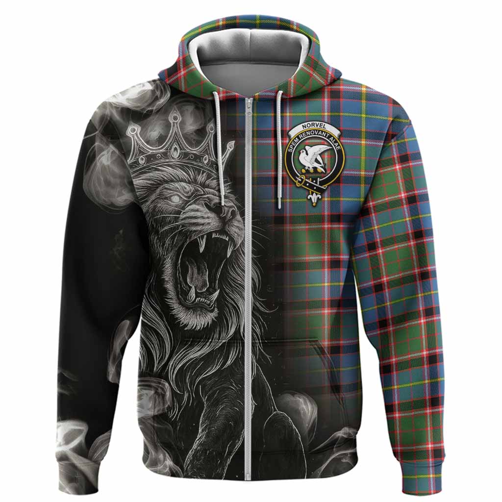Norvel Tartan Hoodie Roaring Lion Heritage