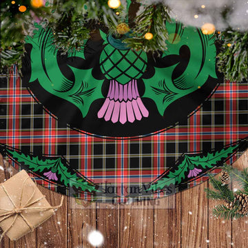 Norwegian Tartan Christmas Tree Skirt Scottish Thistle Style - Tartan Vibes Clothing